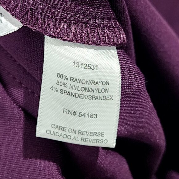 NEW DKNY Jeans Aubergine Stretch Skinny Legging Pants Womens S Rayon Blend - Picture 6 of 9